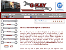 Tablet Screenshot of gkayservice.com